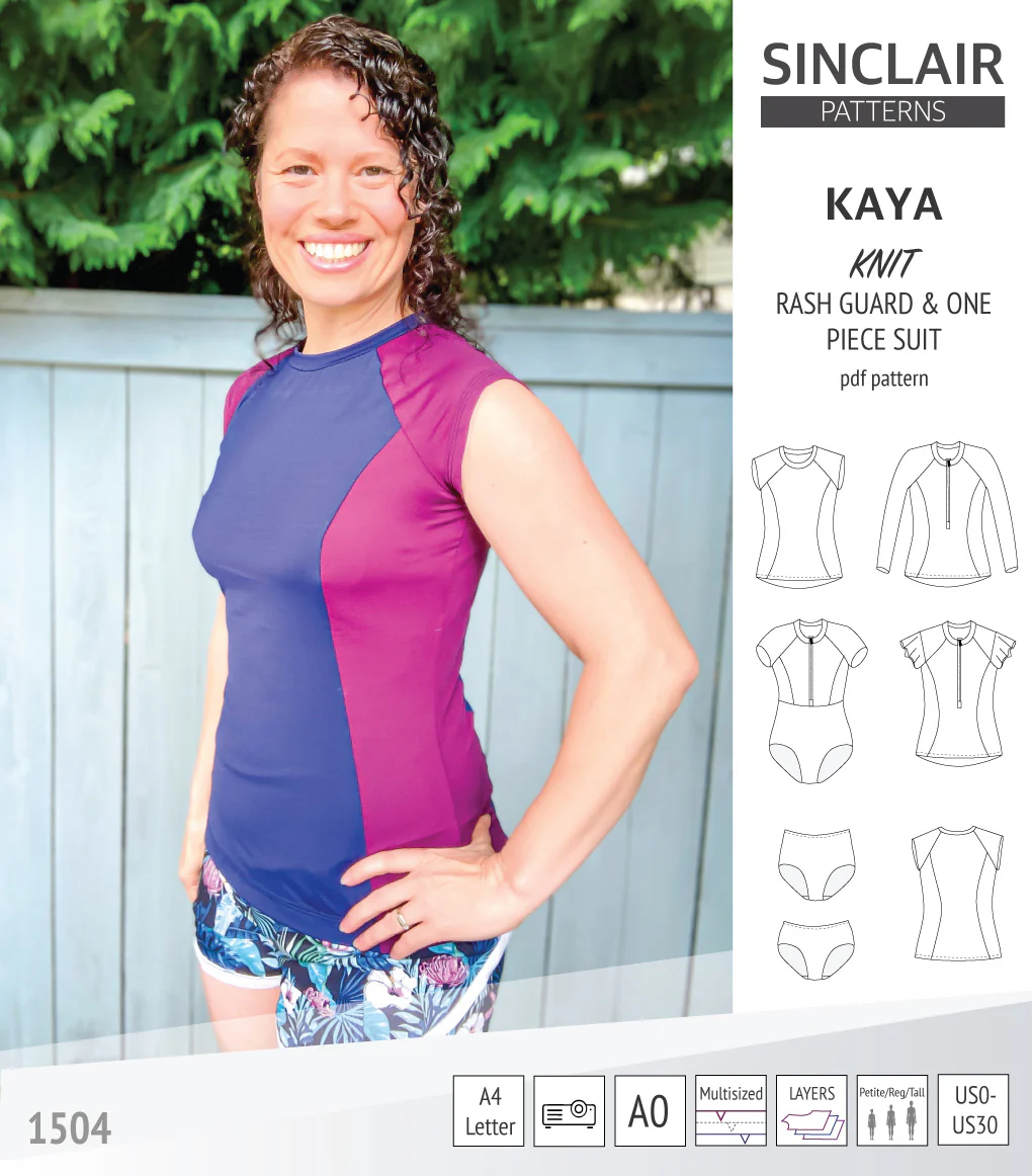 Kaya rash guard, bottoms and one piece swimming suit (PDF) - Image 33
