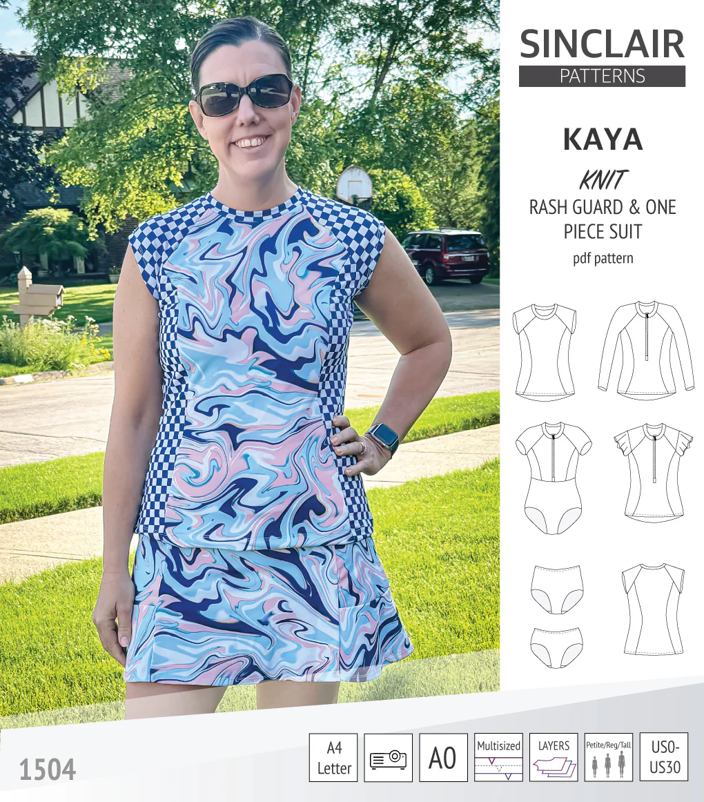 Kaya rash guard, bottoms and one piece swimming suit (PDF) - Image 34