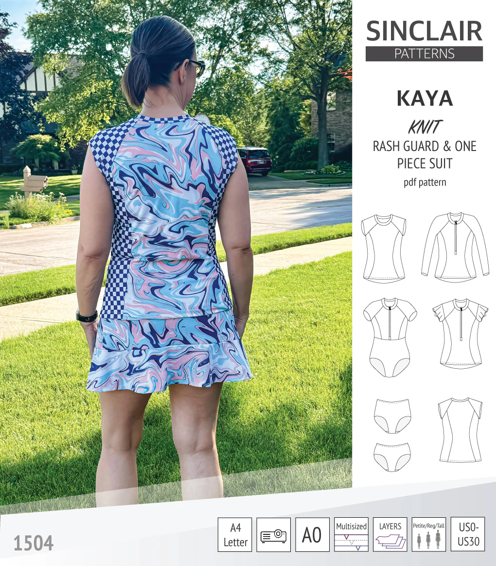 Kaya rash guard, bottoms and one piece swimming suit (PDF) - Image 36