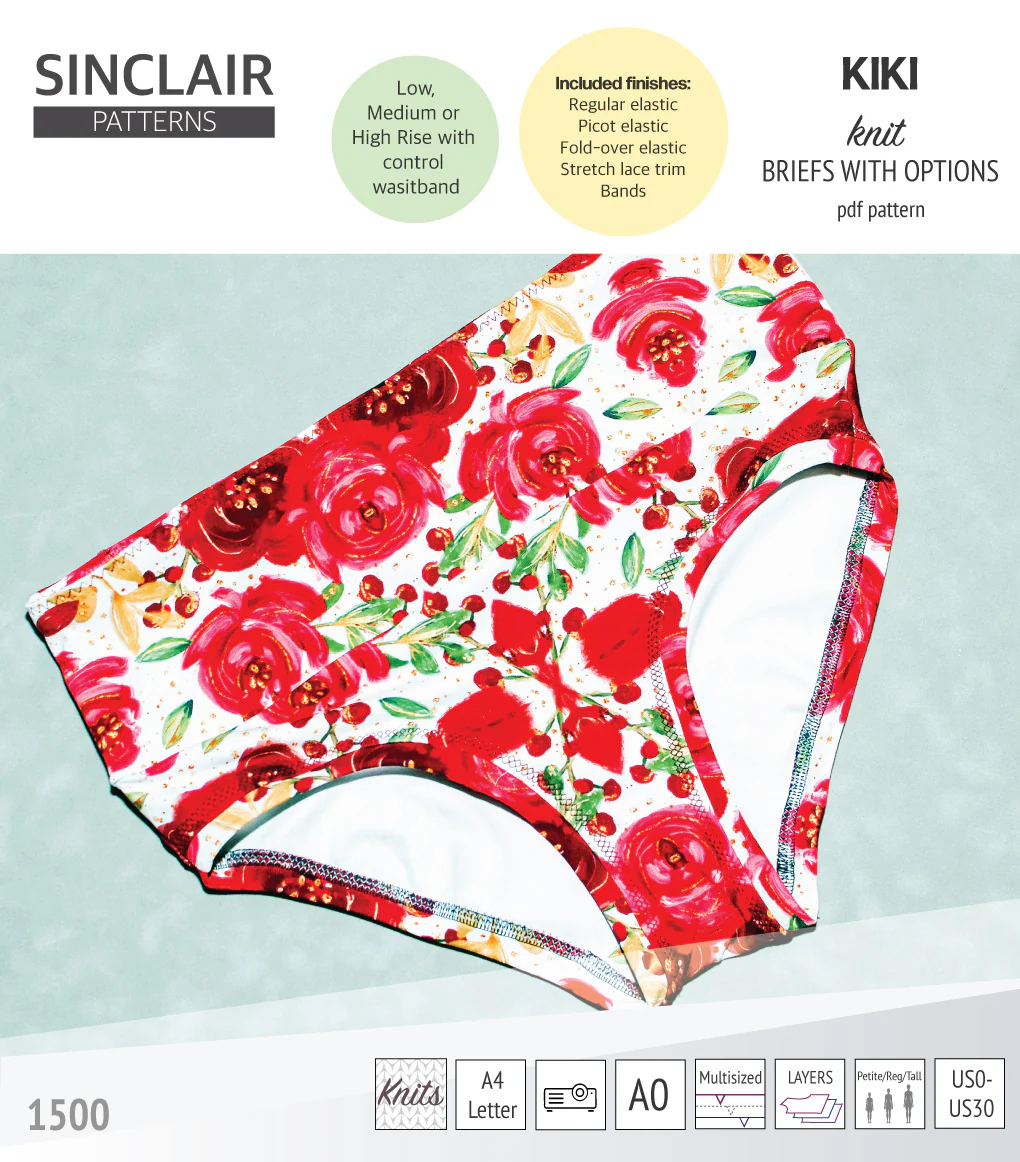 Kiki briefs with low, medium and high rise options (PDF) - Image 10
