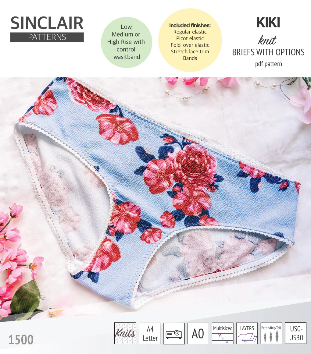 Kiki briefs with low, medium and high rise options (PDF) - Image 11