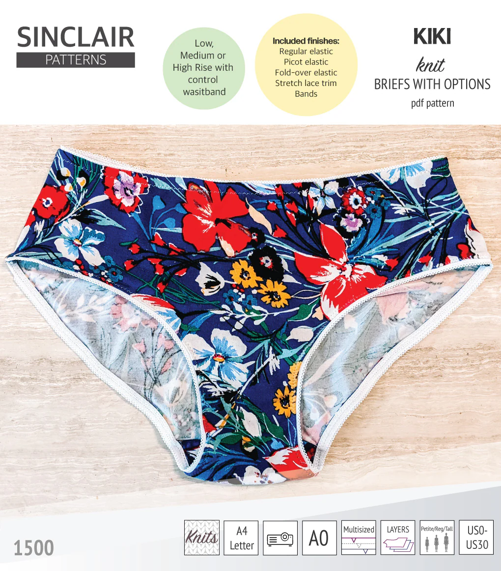 Kiki briefs with low, medium and high rise options (PDF) - Image 2