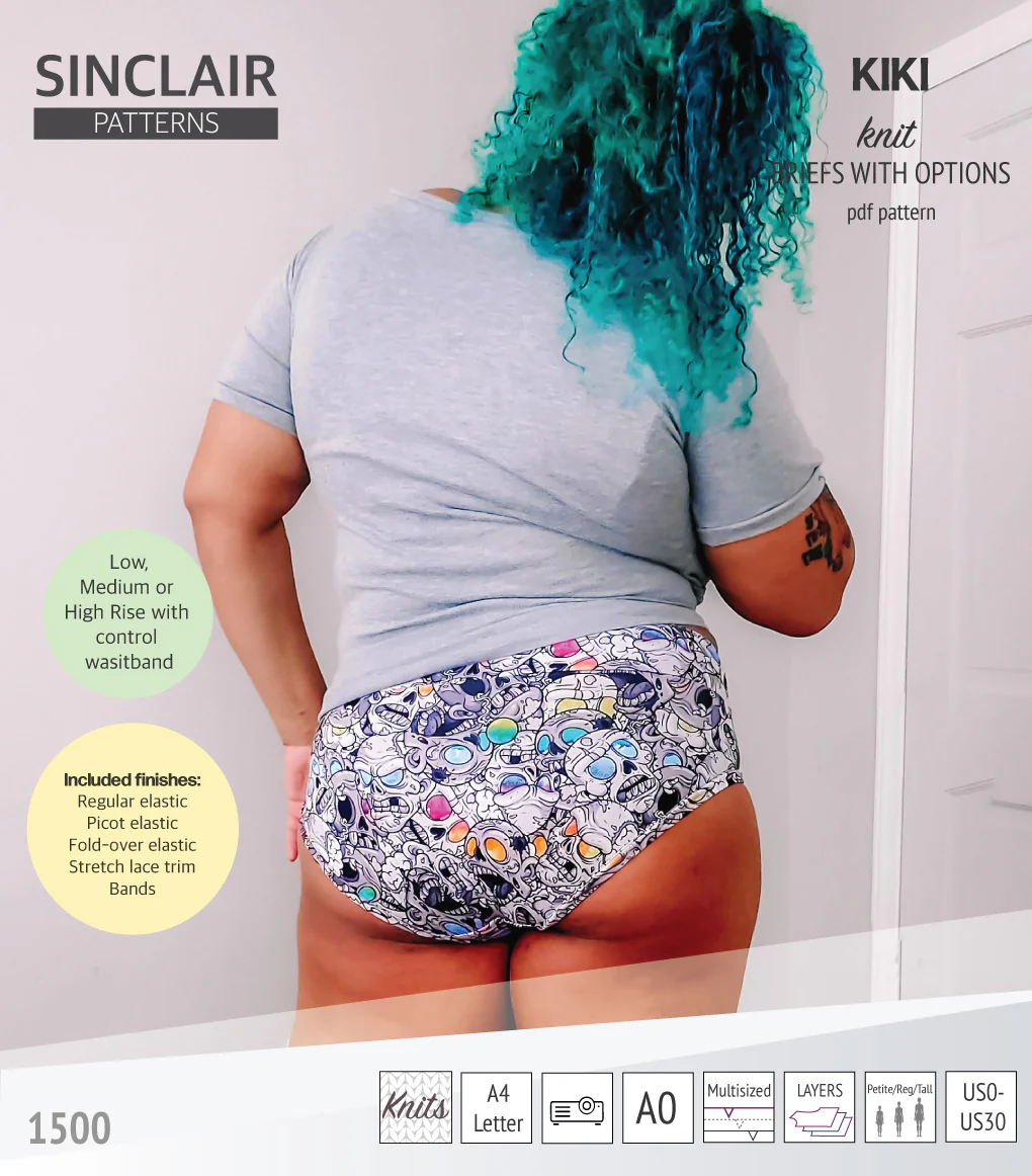 Kiki briefs with low, medium and high rise options (PDF) - Image 27