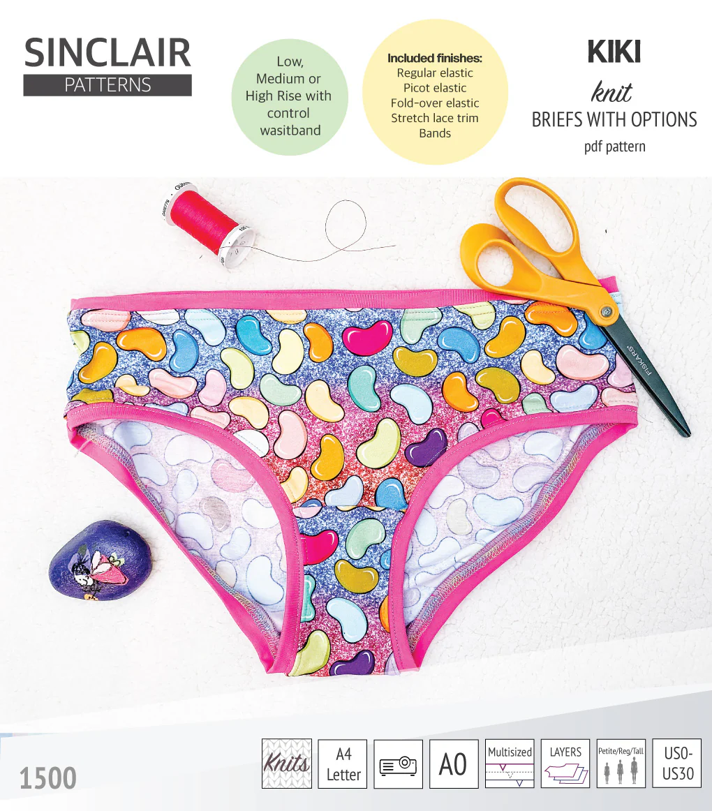 Kiki briefs with low, medium and high rise options (PDF) - Image 28