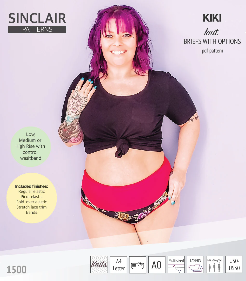 Kiki briefs with low, medium and high rise options (PDF) - Image 5