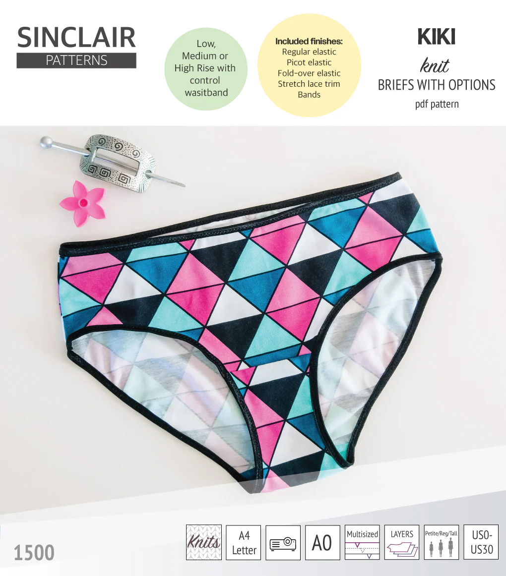 Kiki briefs with low, medium and high rise options (PDF) - Image 7