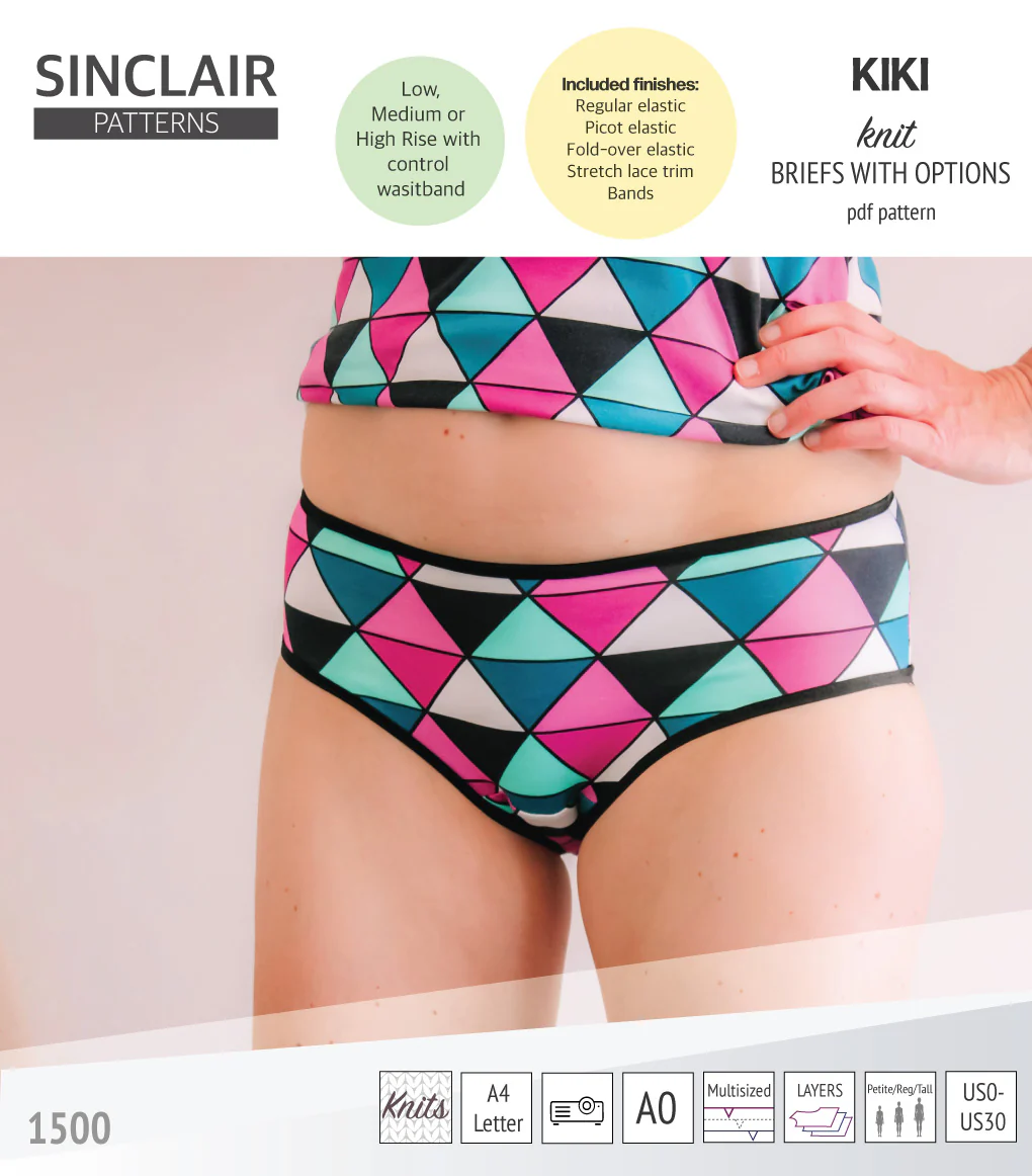 Kiki briefs with low, medium and high rise options (PDF) - Image 8