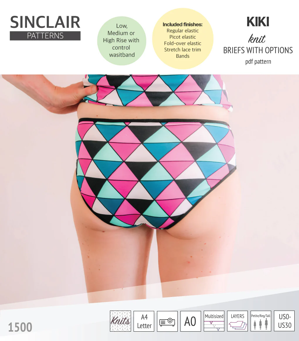 Kiki briefs with low, medium and high rise options (PDF) - Image 9