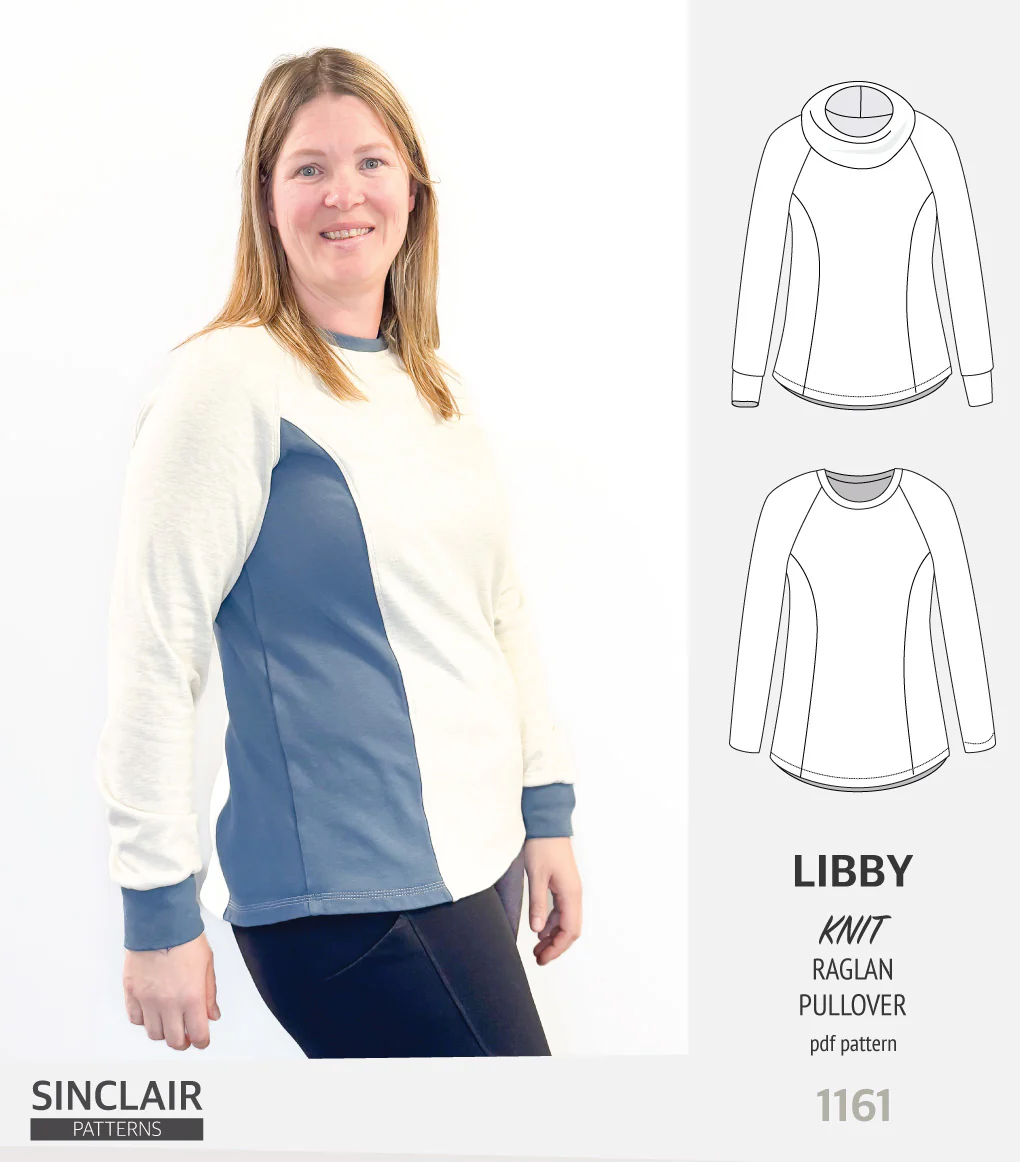 Libby knit princess seams raglan sleeves pullover (PDF) - Image 2