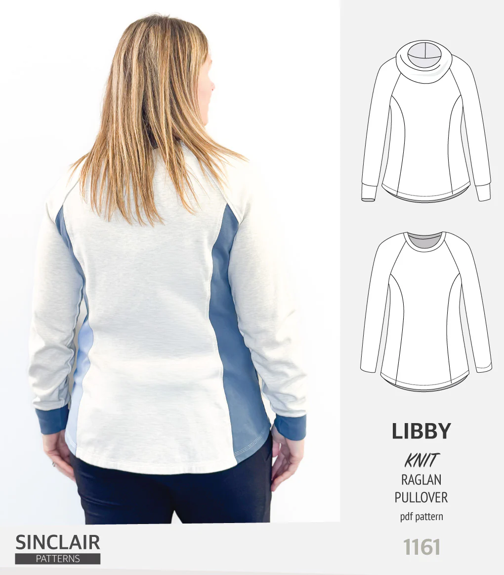 Libby knit princess seams raglan sleeves pullover (PDF) - Image 3