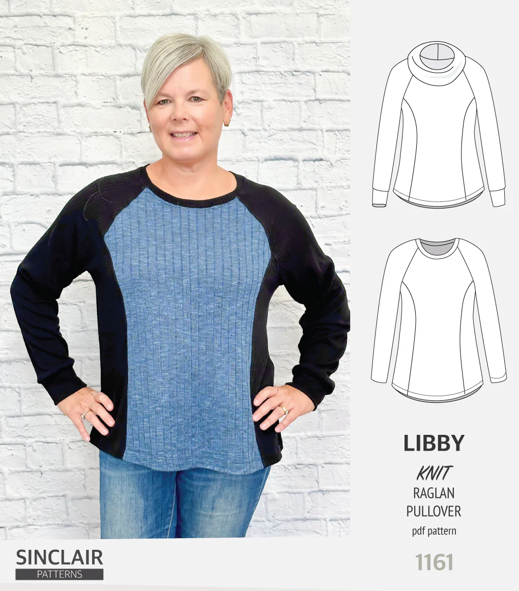 Libby knit princess seams raglan sleeves pullover (PDF) - Image 4