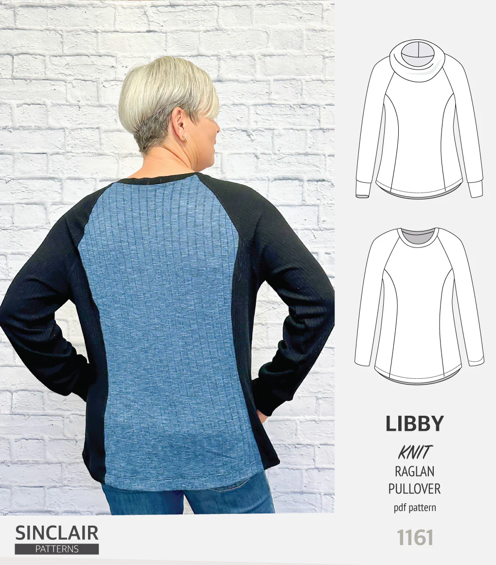 Libby knit princess seams raglan sleeves pullover (PDF) - Image 5