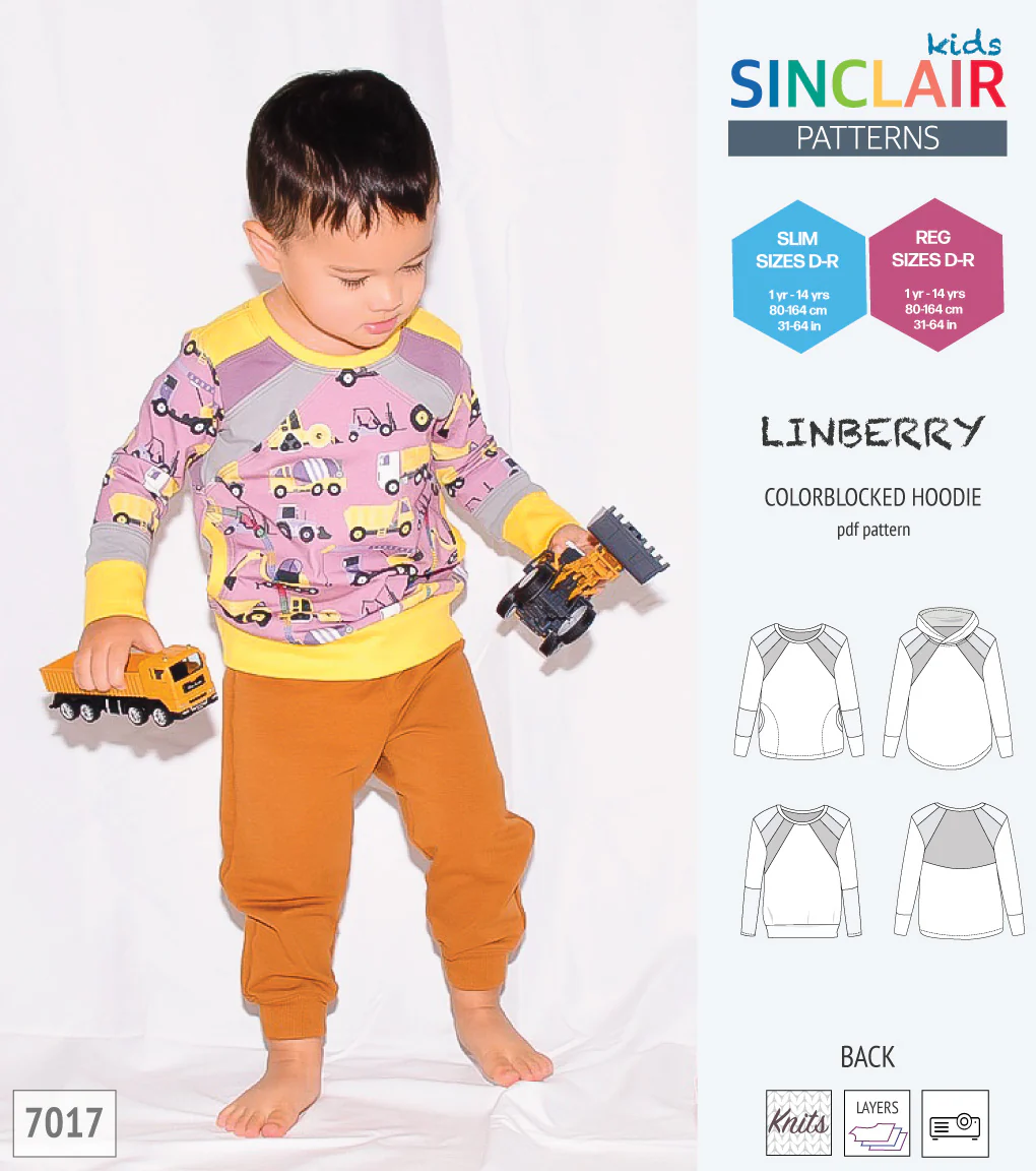Linberry colorblocked hoodie and sweater for children (PDF) - Image 11