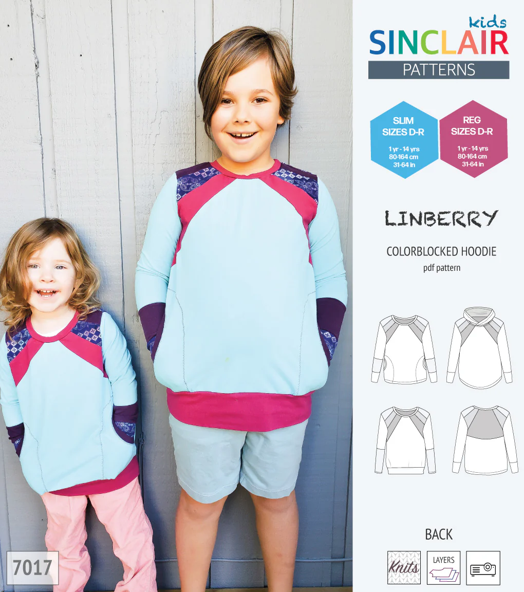 Linberry colorblocked hoodie and sweater for children (PDF) - Image 3