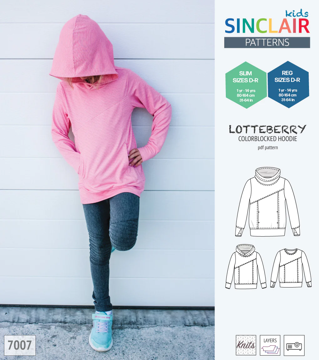 Lotteberry colorblocked hoodie and sweater for children (PDF) - Image 12