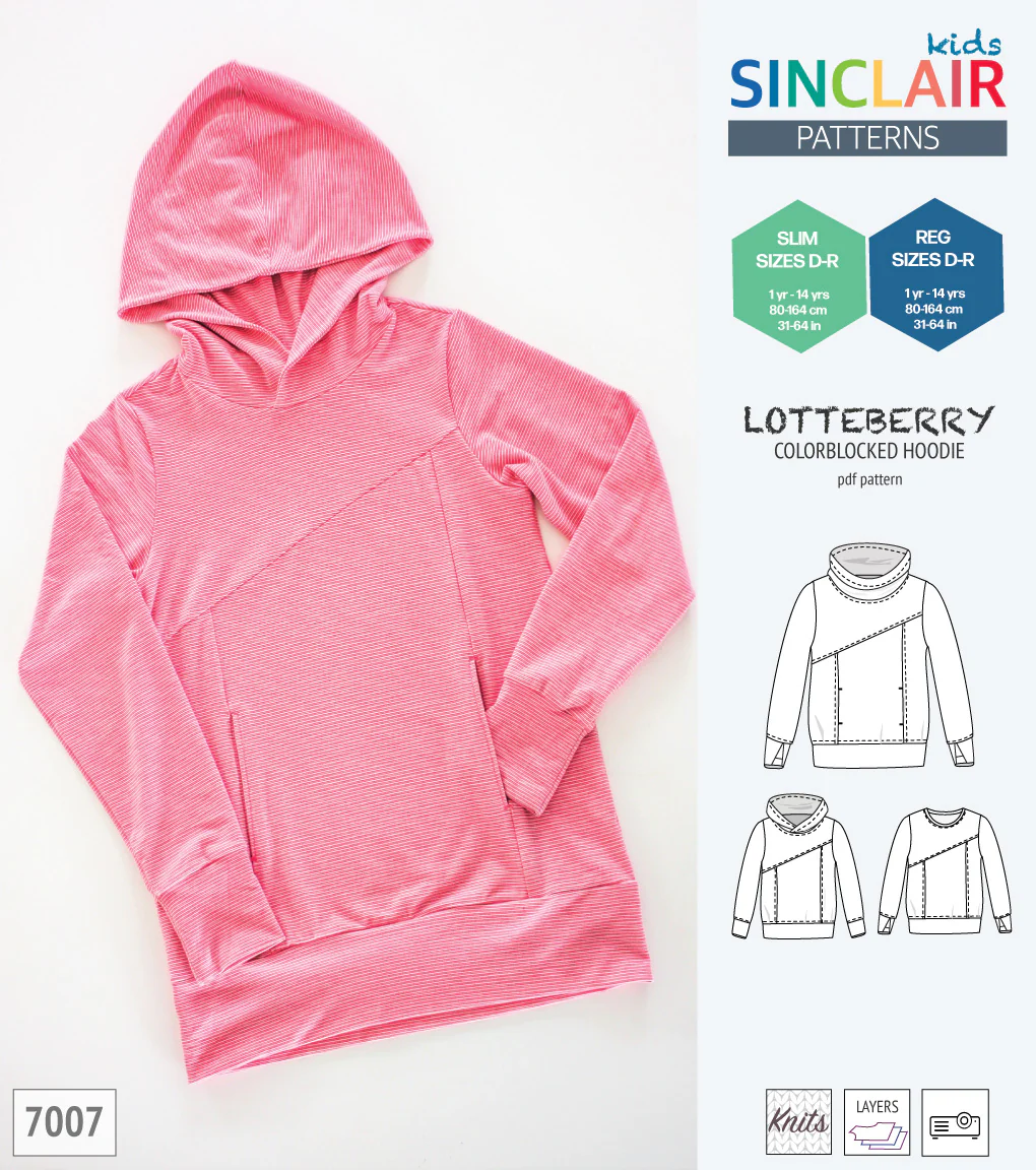 Lotteberry colorblocked hoodie and sweater for children (PDF) - Image 13