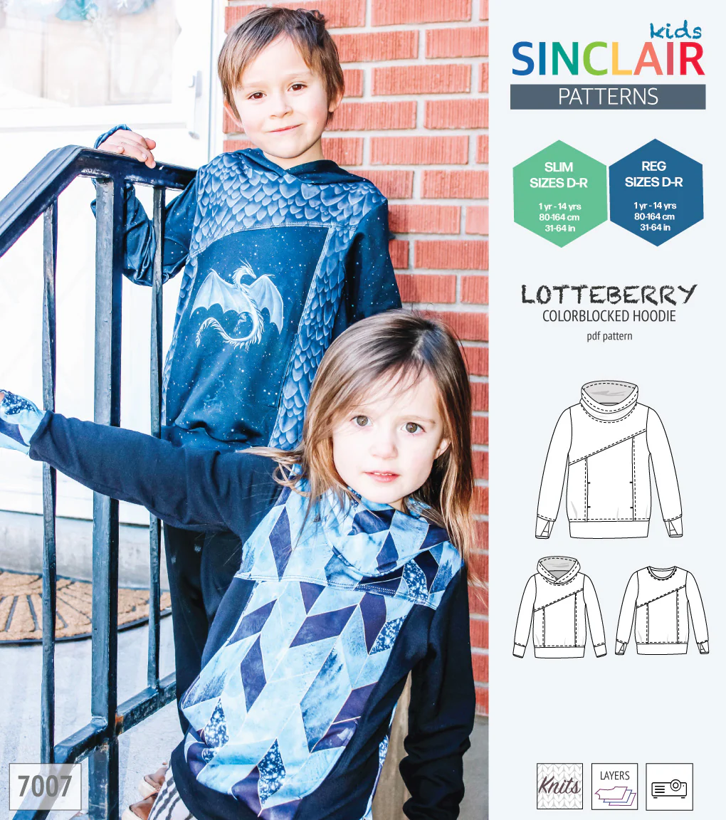 Lotteberry colorblocked hoodie and sweater for children (PDF) - Image 14
