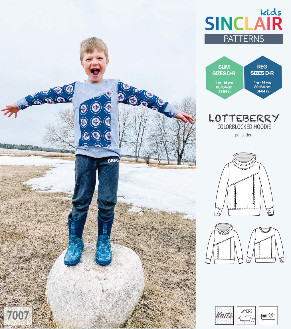 Lotteberry colorblocked hoodie and sweater for children (PDF) - Image 16