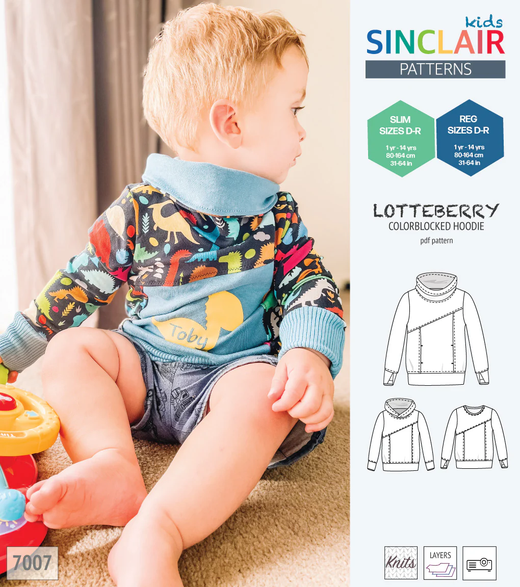 Lotteberry colorblocked hoodie and sweater for children (PDF) - Image 17