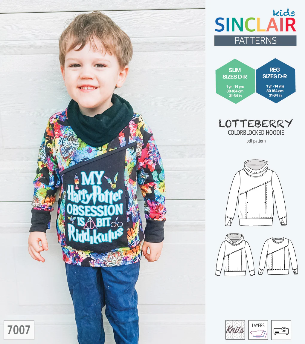 Lotteberry colorblocked hoodie and sweater for children (PDF) - Image 19