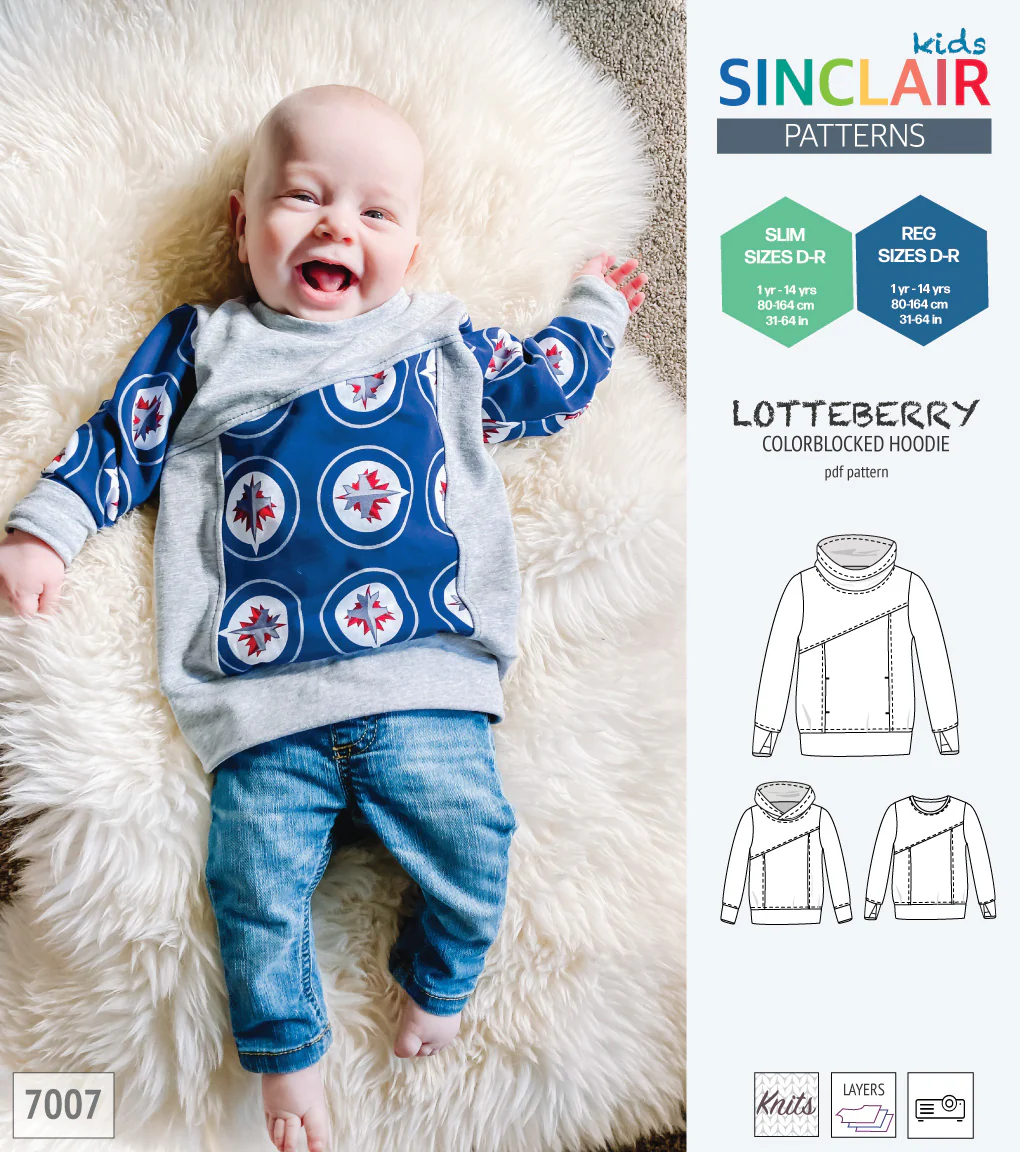 Lotteberry colorblocked hoodie and sweater for children (PDF) - Image 20