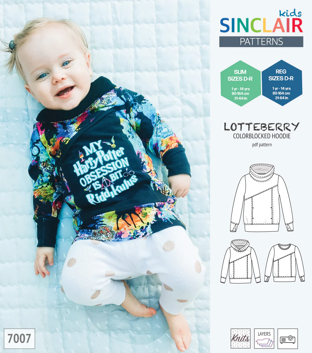 Lotteberry colorblocked hoodie and sweater for children (PDF) - Image 21
