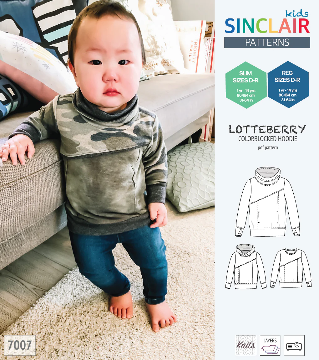 Lotteberry colorblocked hoodie and sweater for children (PDF) - Image 22