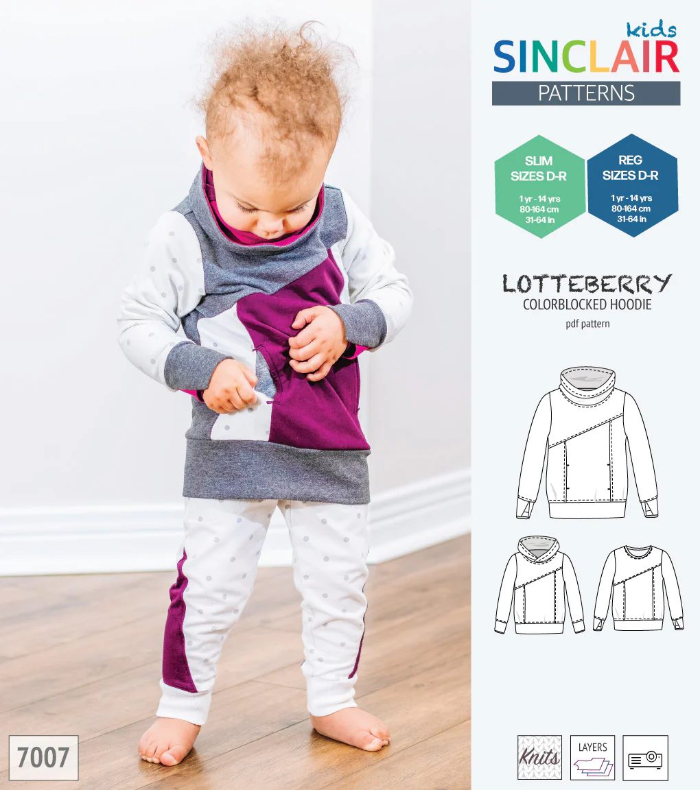 Lotteberry colorblocked hoodie and sweater for children (PDF) - Image 26