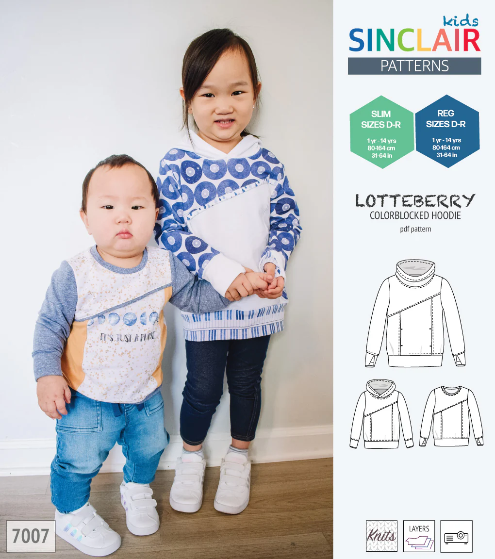 Lotteberry colorblocked hoodie and sweater for children (PDF) - Image 28