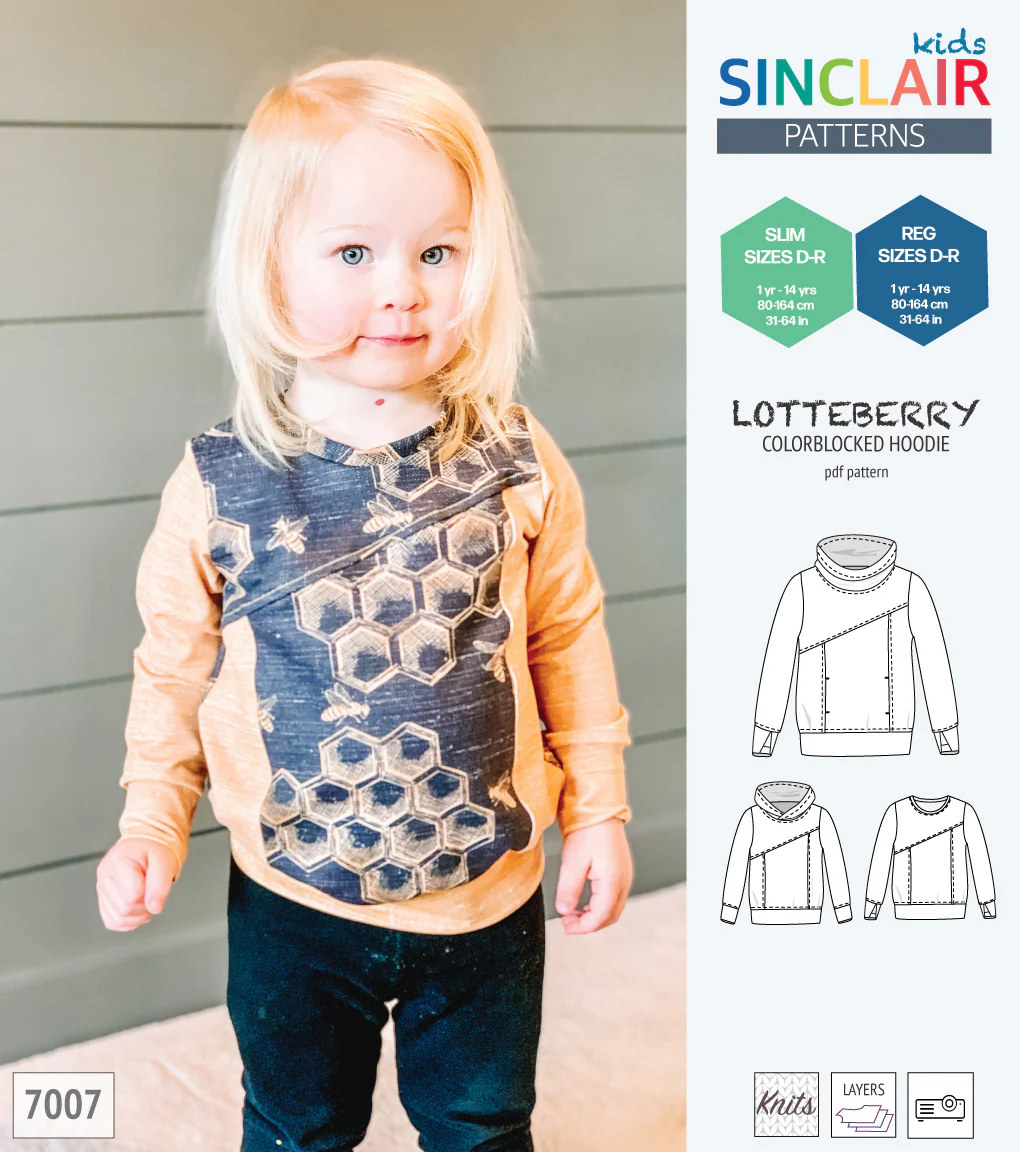 Lotteberry colorblocked hoodie and sweater for children (PDF) - Image 30