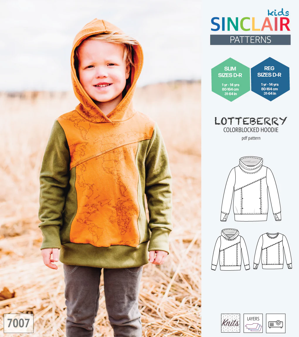 Lotteberry colorblocked hoodie and sweater for children (PDF) - Image 32