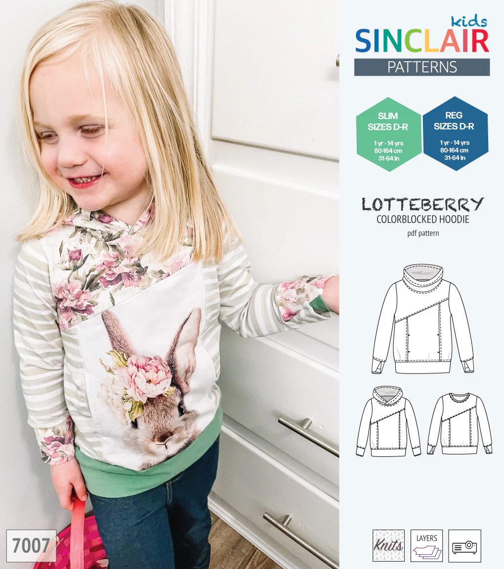 Lotteberry colorblocked hoodie and sweater for children (PDF) - Image 33