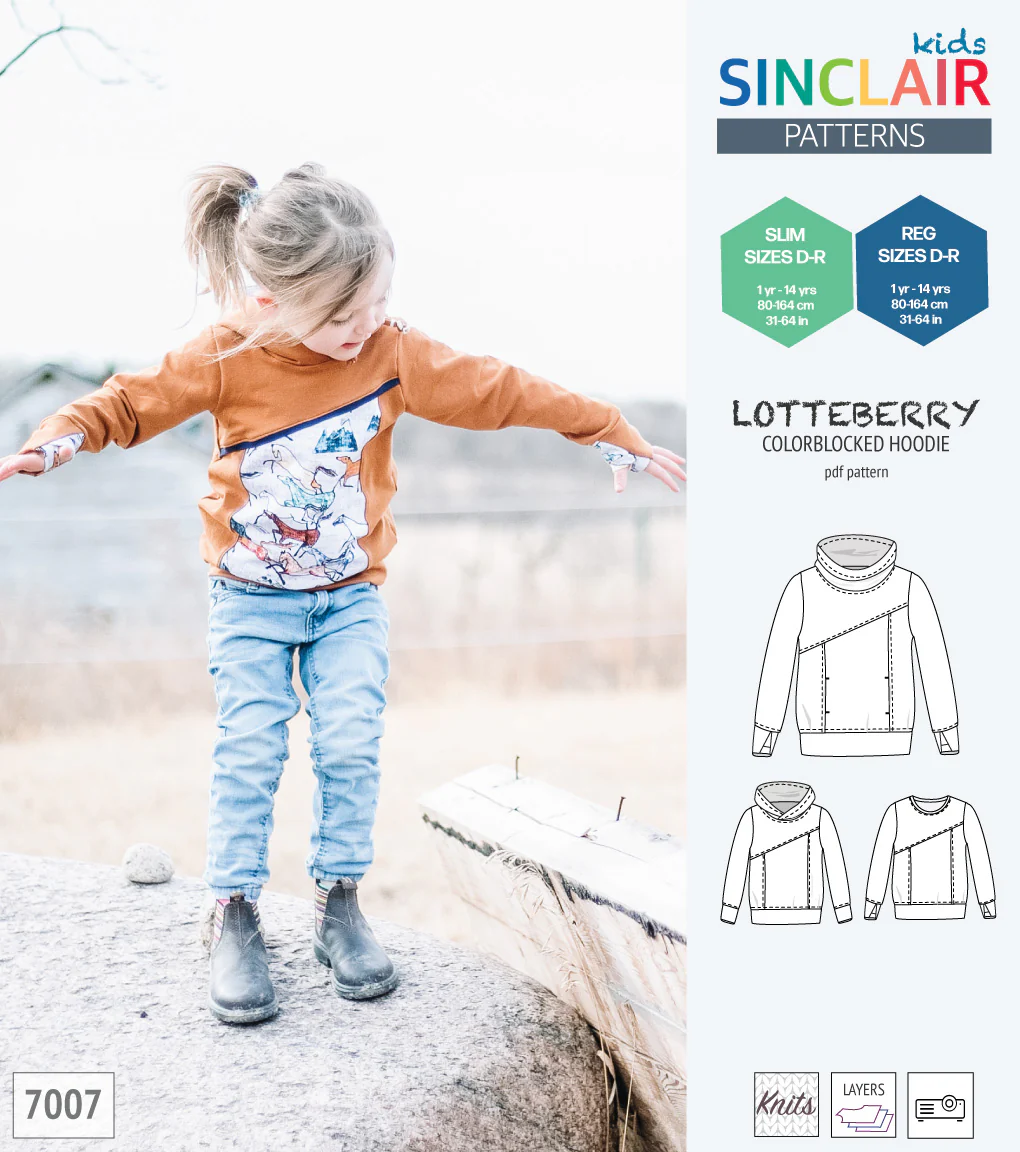 Lotteberry colorblocked hoodie and sweater for children (PDF) - Image 37