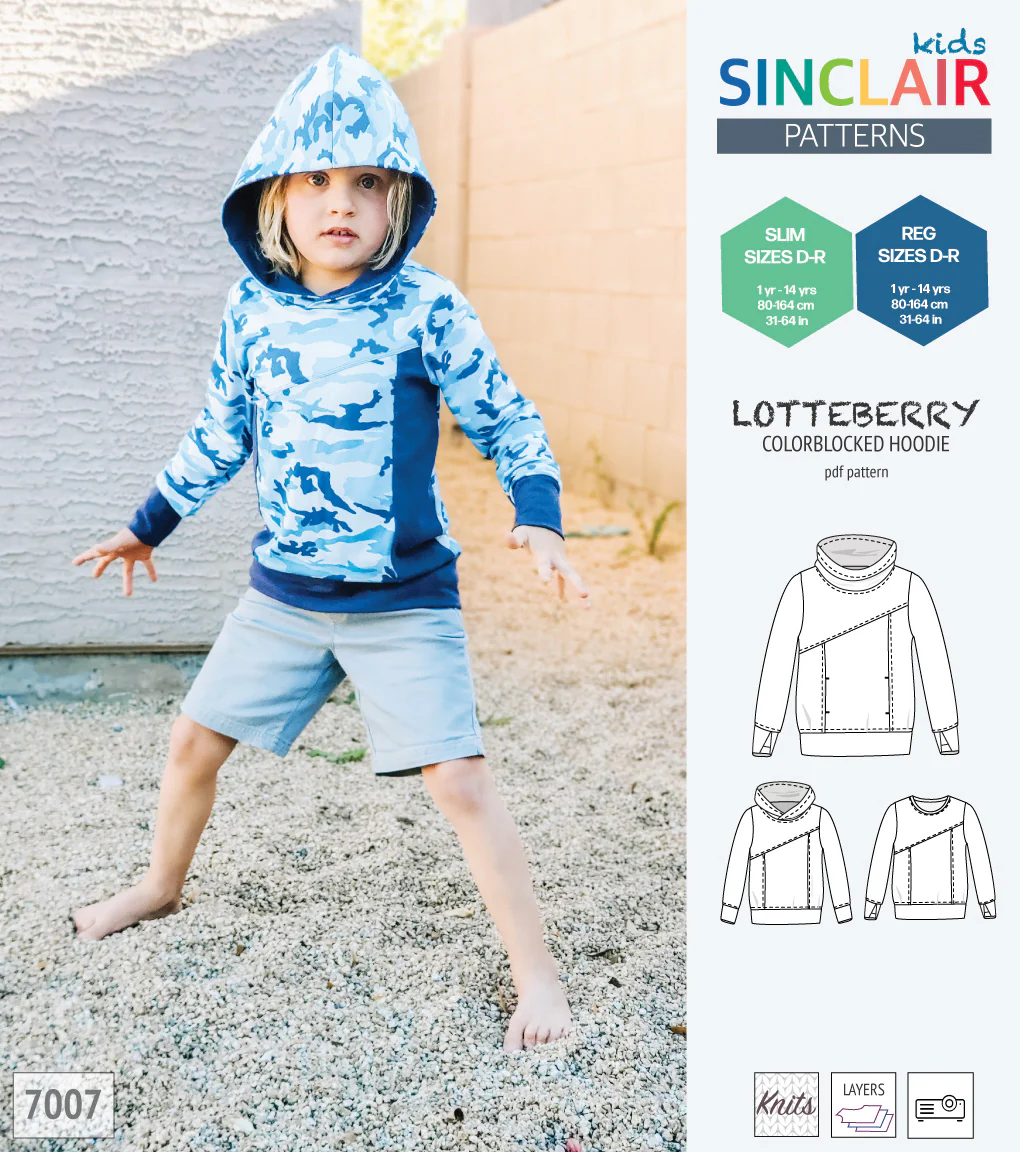 Lotteberry colorblocked hoodie and sweater for children (PDF) - Image 39