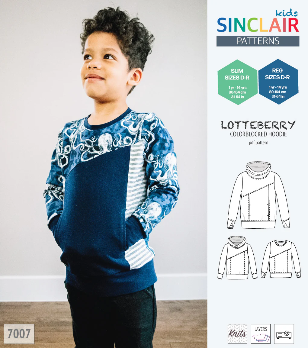 Lotteberry colorblocked hoodie and sweater for children (PDF) - Image 40