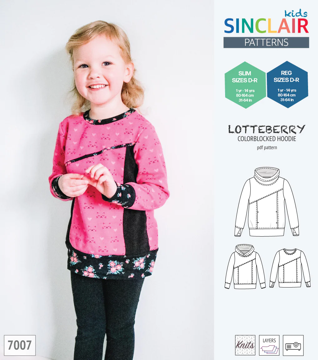 Lotteberry colorblocked hoodie and sweater for children (PDF) - Image 41