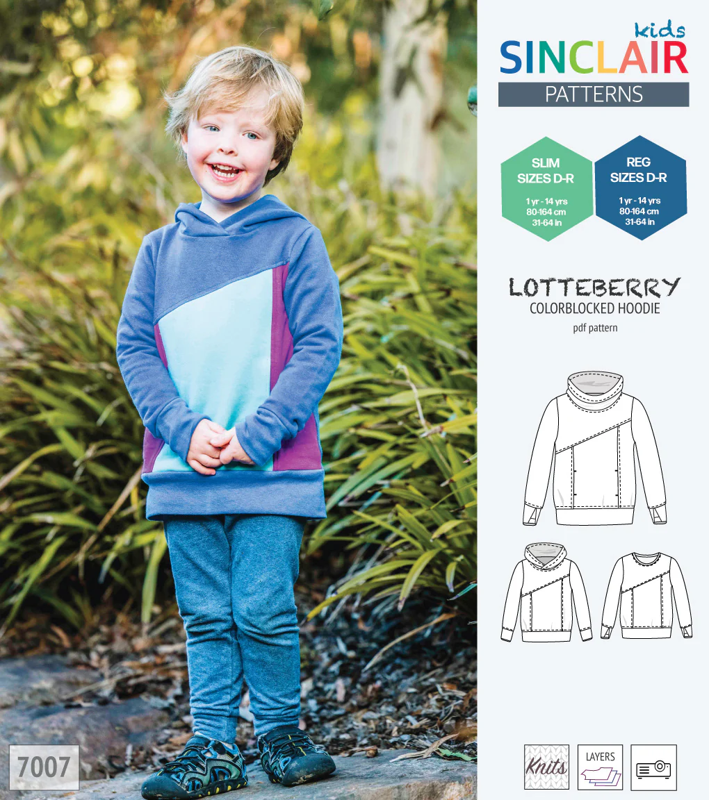 Lotteberry colorblocked hoodie and sweater for children (PDF) - Image 42