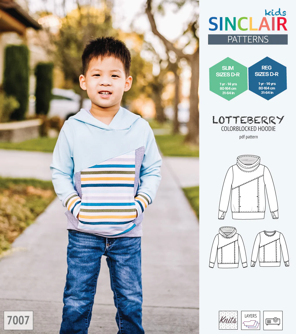 Lotteberry colorblocked hoodie and sweater for children (PDF) - Image 43