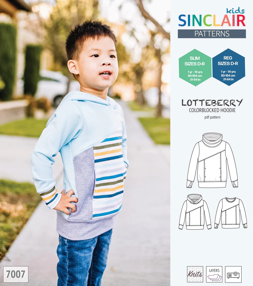 Lotteberry colorblocked hoodie and sweater for children (PDF) - Image 44