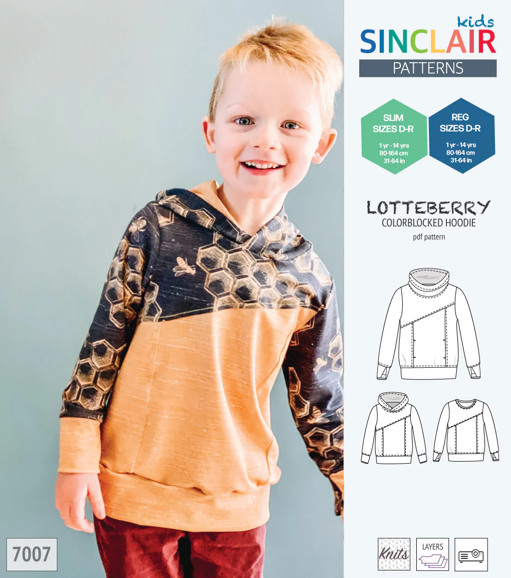 Lotteberry colorblocked hoodie and sweater for children (PDF) - Image 46