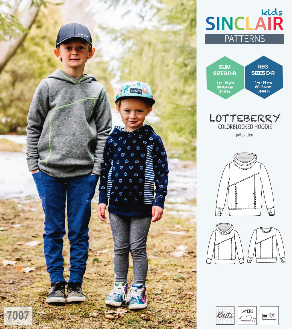 Lotteberry colorblocked hoodie and sweater for children (PDF) - Image 47