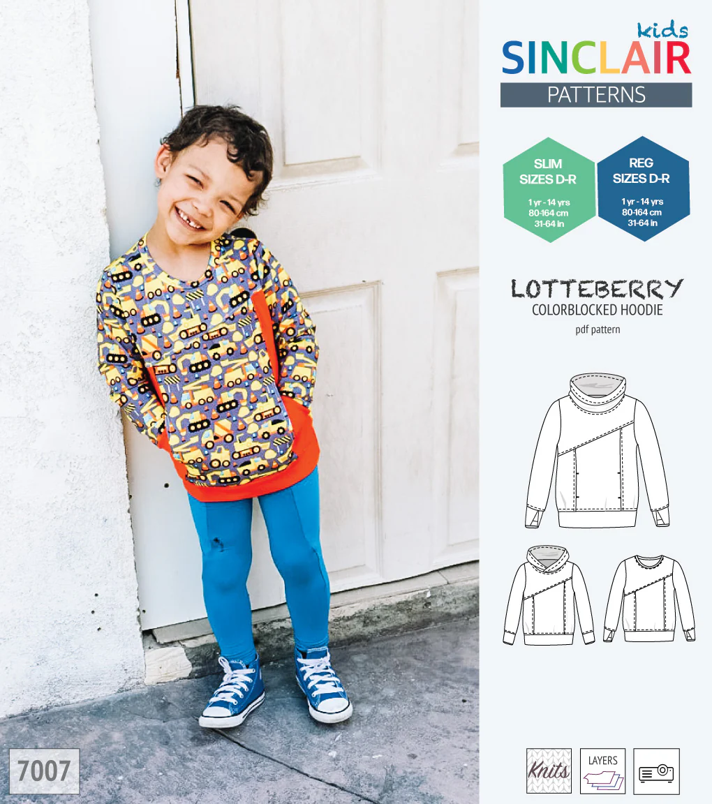 Lotteberry colorblocked hoodie and sweater for children (PDF) - Image 48