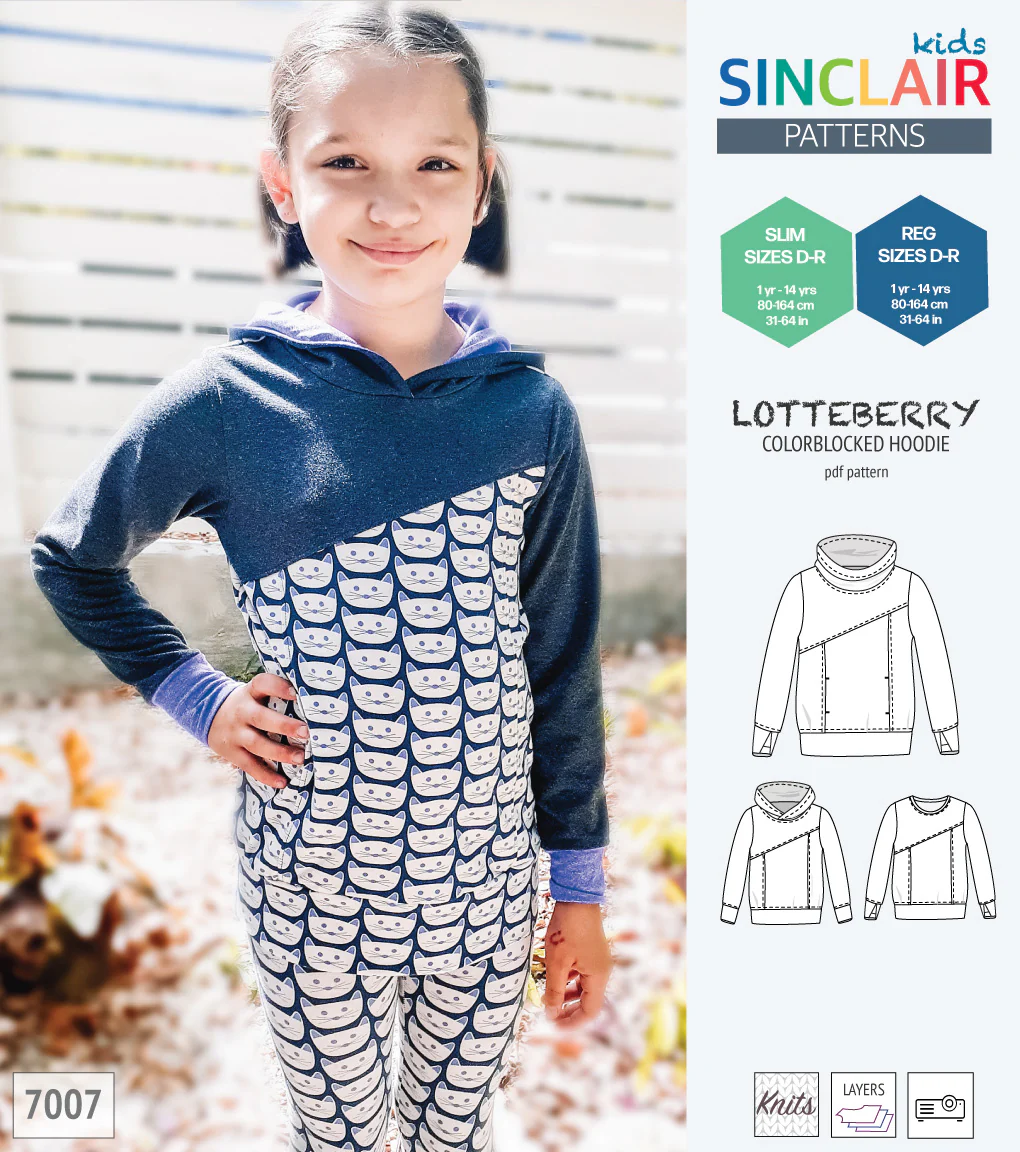 Lotteberry colorblocked hoodie and sweater for children (PDF) - Image 49