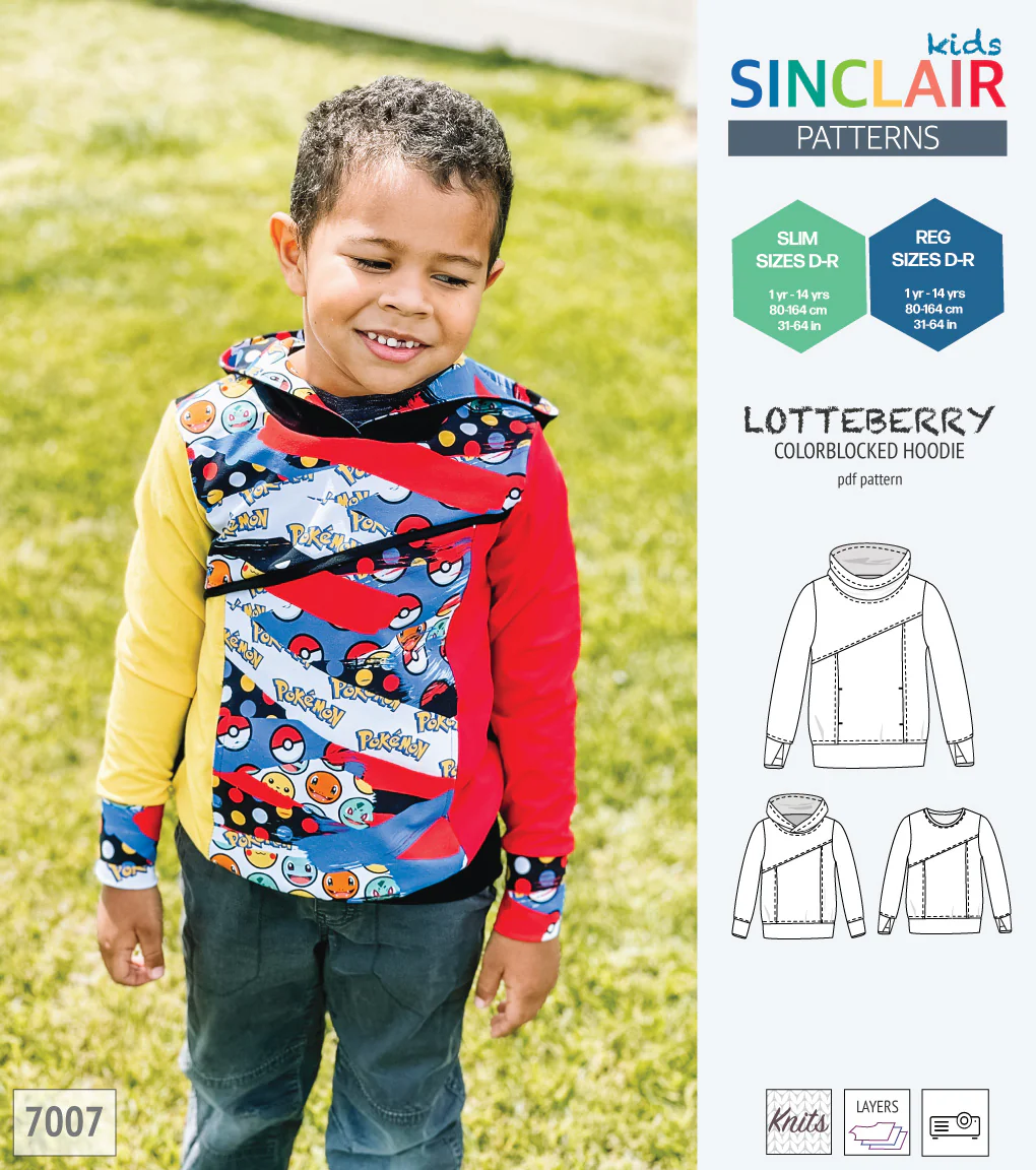 Lotteberry colorblocked hoodie and sweater for children (PDF) - Image 50