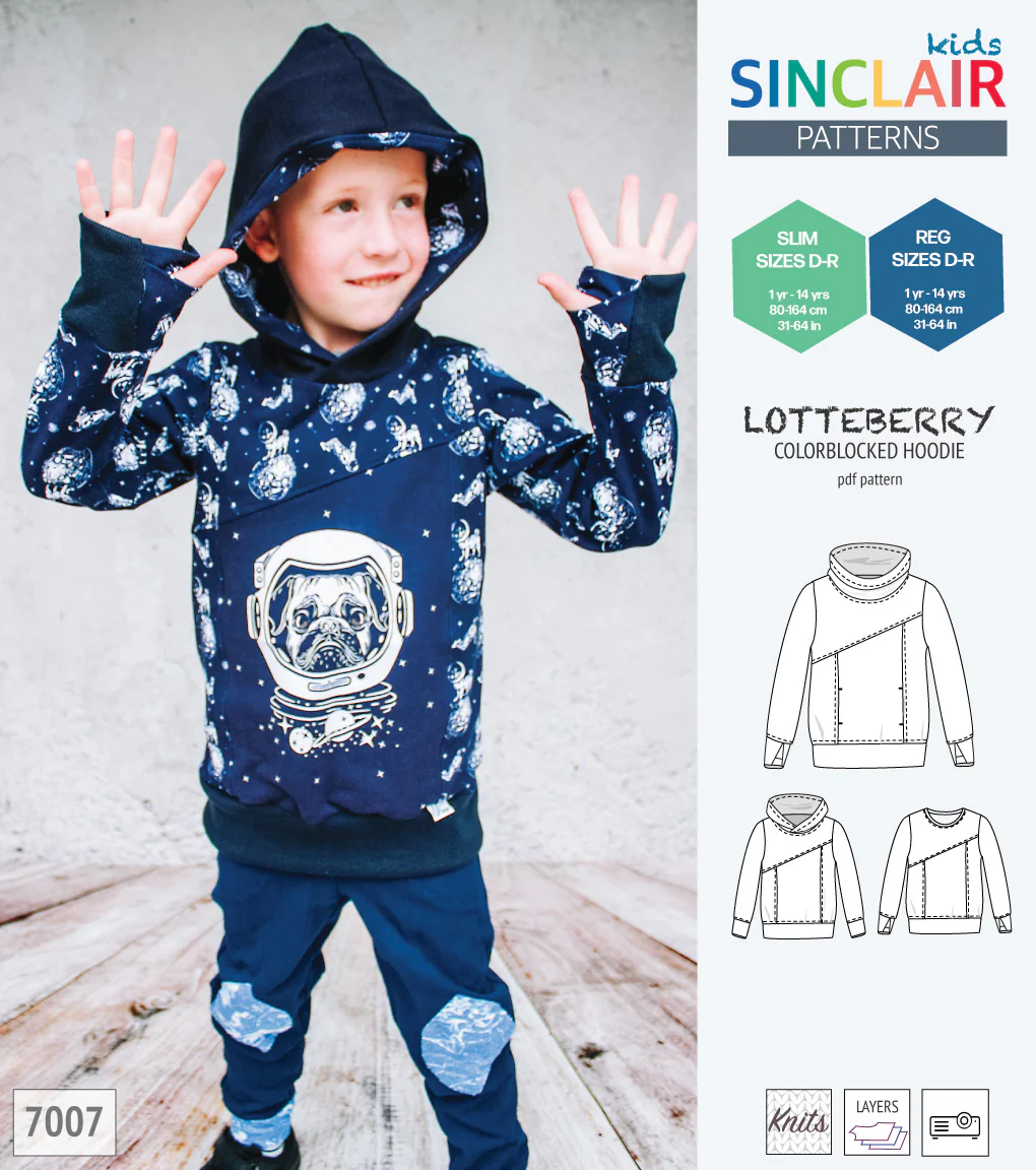 Lotteberry colorblocked hoodie and sweater for children (PDF) - Image 53