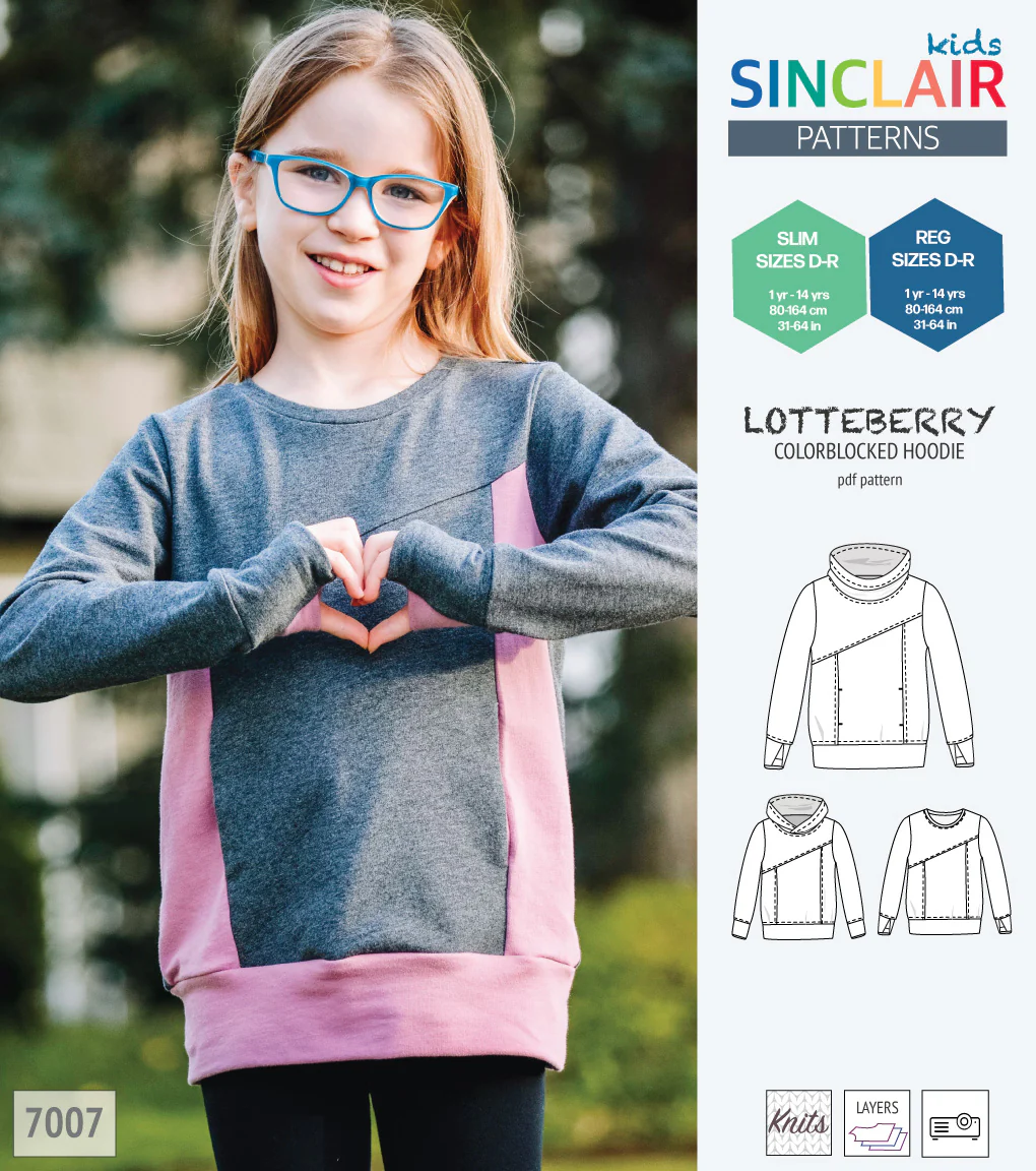 Lotteberry colorblocked hoodie and sweater for children (PDF) - Image 54