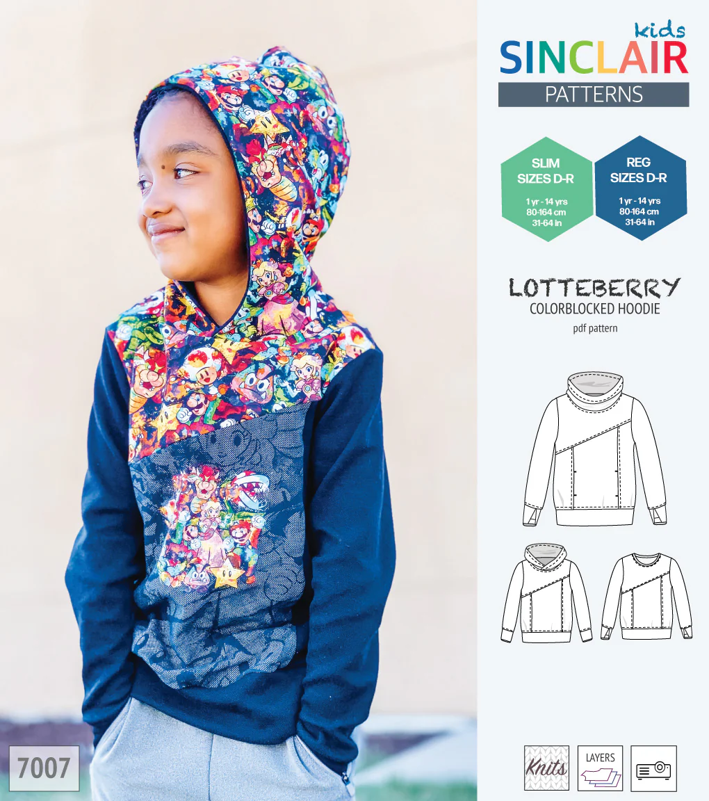 Lotteberry colorblocked hoodie and sweater for children (PDF) - Image 55
