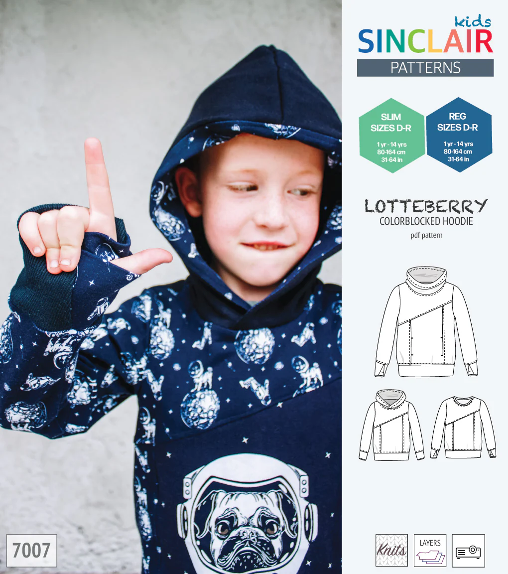 Lotteberry colorblocked hoodie and sweater for children (PDF) - Image 57