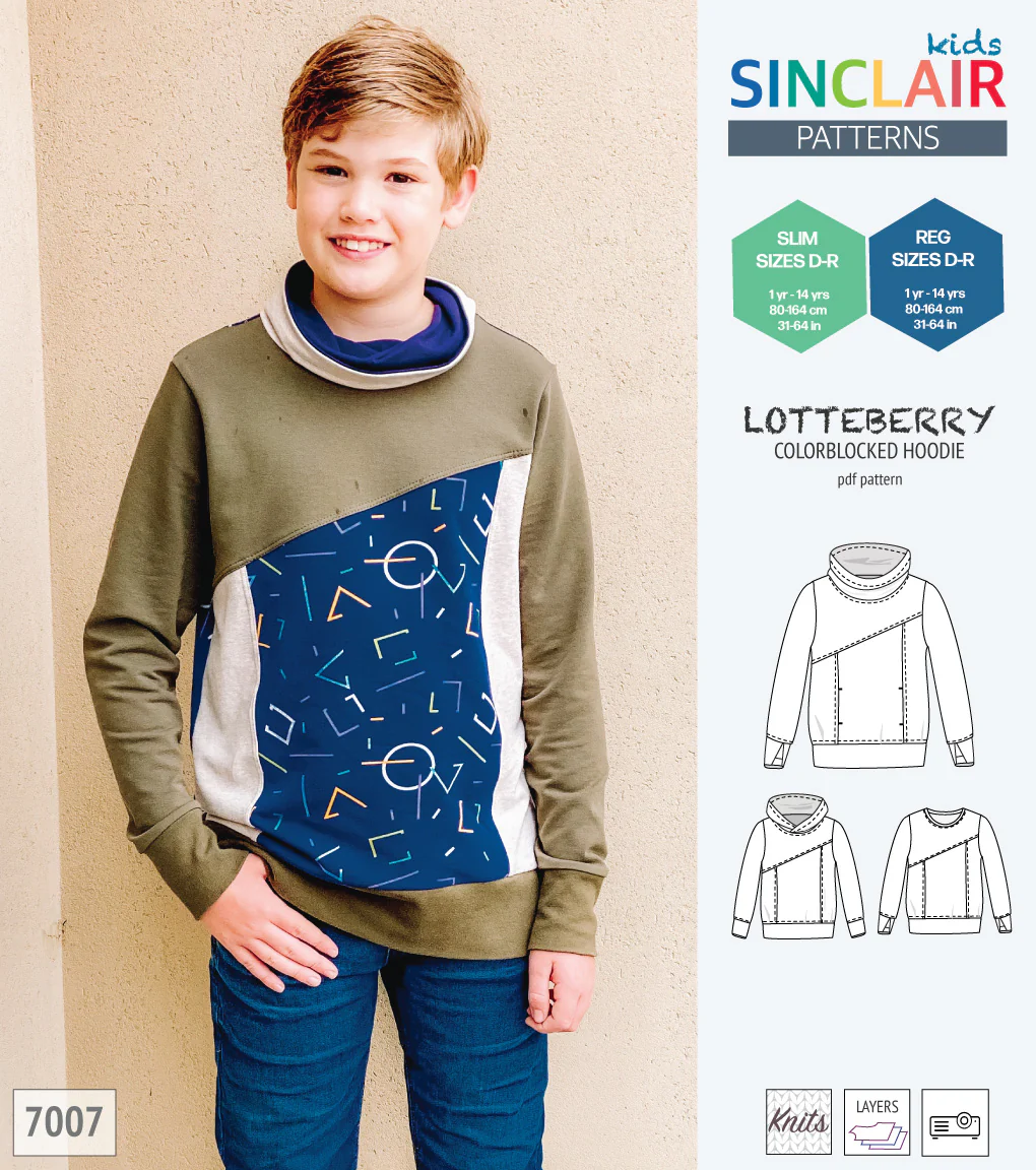 Lotteberry colorblocked hoodie and sweater for children (PDF) - Image 60