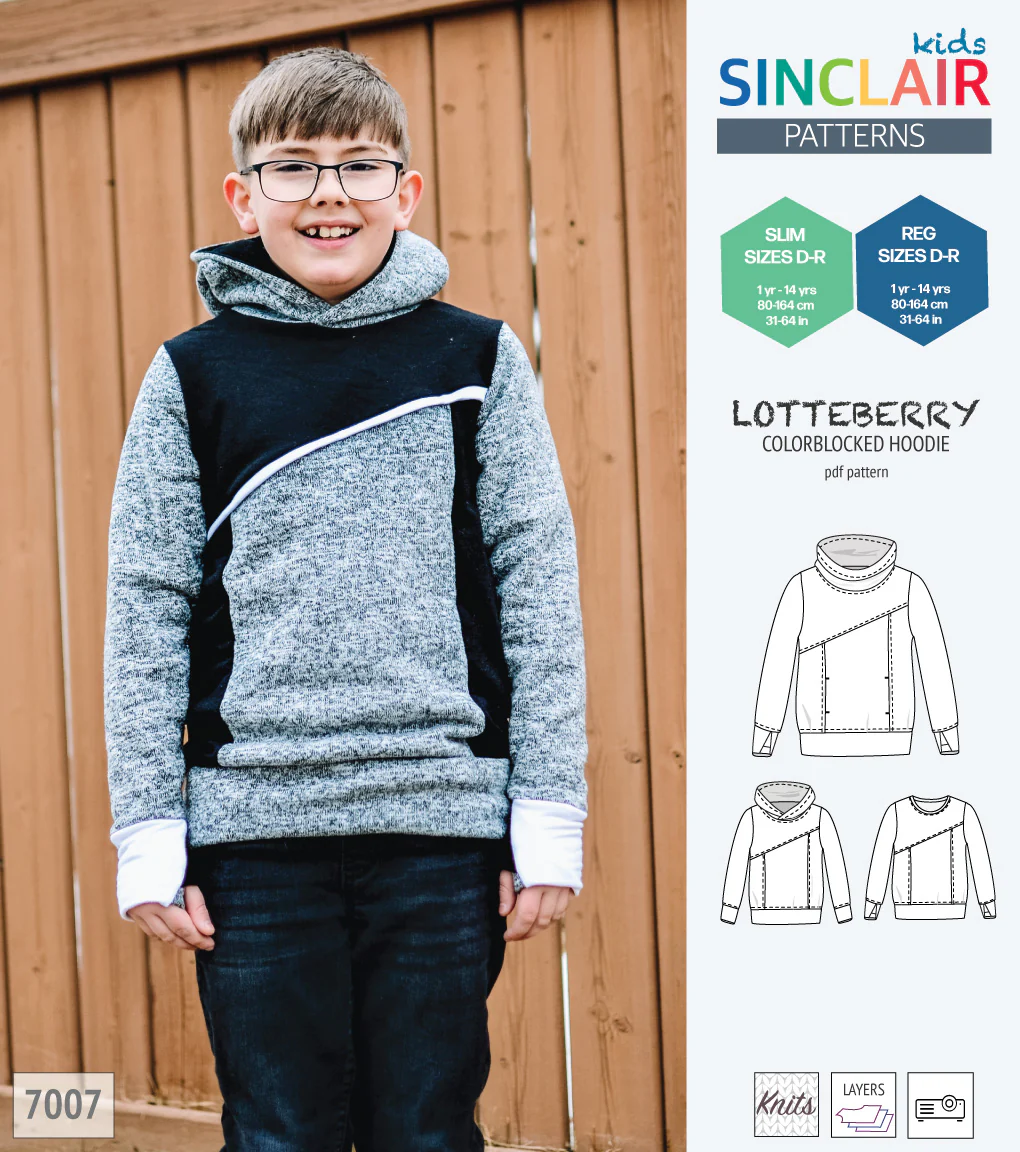 Lotteberry colorblocked hoodie and sweater for children (PDF) - Image 61